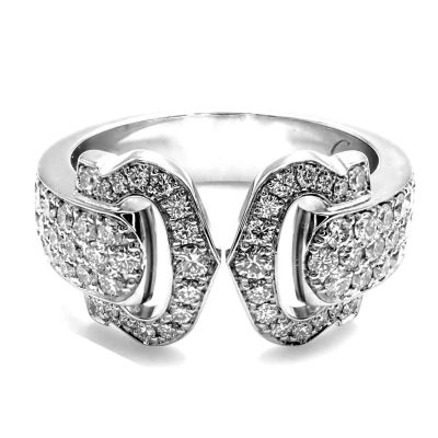 KDY-L8511853满钻双C戒指开口戒指