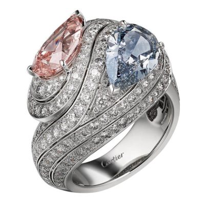 KDY-Z2661803双头水滴扭条满钻戒