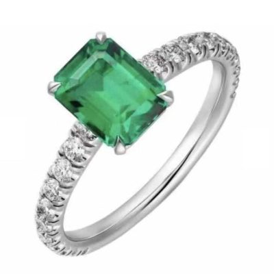 KDY-J4773297四爪绿宝戒指