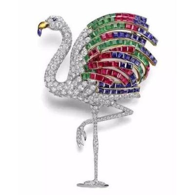 KDY-H4987025火烈鸟胸针
