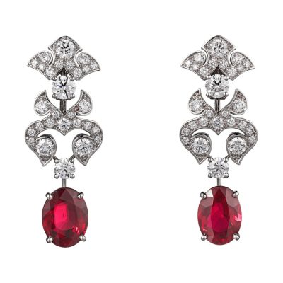 KDY-H8000322丝带长耳钉耳环蛋形石