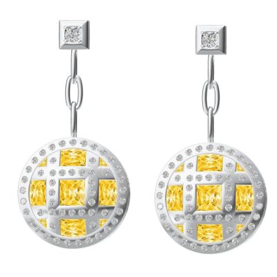 KDY-A6987250圆形井字耳环