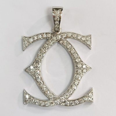 KDY-S5730997满钻LOGO双C大吊坠 客版