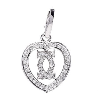 KDY-QS875731心形LOGO双C吊坠