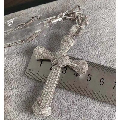 KDY-D7532113叉叉梯方十字架项链