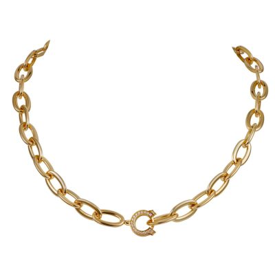 KDY-B7217100-LOGO十字蛋形链C头链项链