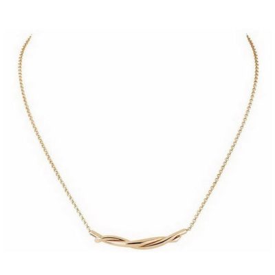 KDY-AW749856光金扭绳树枝栓链吊坠项链