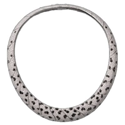 KDY-W8978479满钻密石豹纹项链