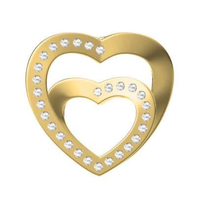 KDY-V3888366大小双心吊坠