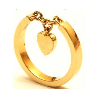 KDY-B7522529光金直身开口挂链心形戒