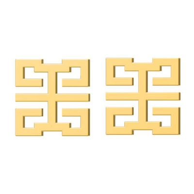 KDY-O6618404幸运符窗花耳环-2