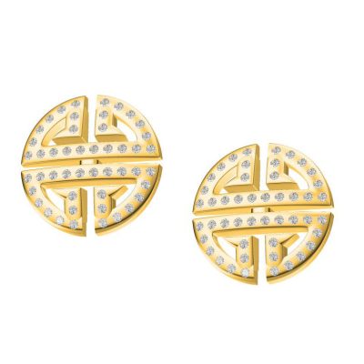 KDY-A8815213幸运符窗花耳环-1