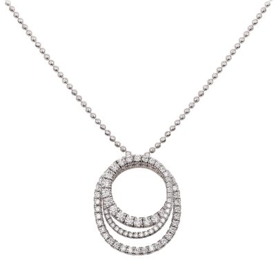 KDYN7424287满钻立交桥交叉圆环吊坠