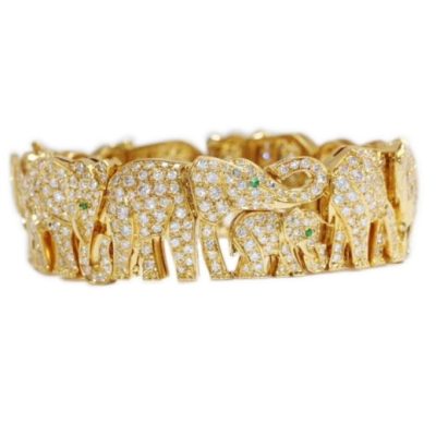 KDY-G5325800满钻大象手链