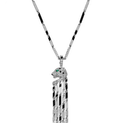 KDY-B8031197豹头侧身玛瑙大项链（链总长24寸）