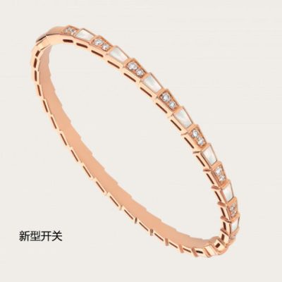 BGL-BR859370实心底片版BGL半镶蛇手镯（新式开关）