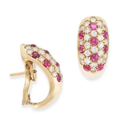 KDY-D4511194波面钻石彩宝耳环