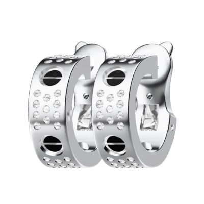 KDY-Q1718068镶钻玛瑙螺丝短耳夹