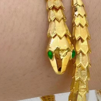 BGL-BR223540光金刺身蛇手镯54#58mm