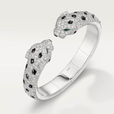 KDY-N6721017直身玛瑙双头豹开口手镯