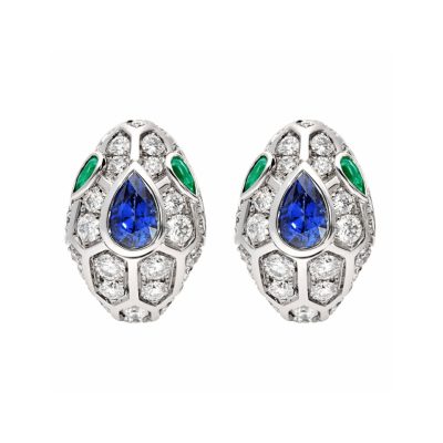 BGL-355355-OR858362蛇头满钻彩宝耳环