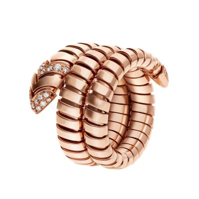 BGL AN856571蛇蛋形环蛇款头尾镶钻戒指