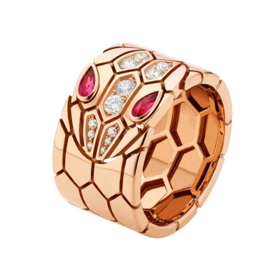 BGL-AN857663蛇扁平版蜂巢戒指