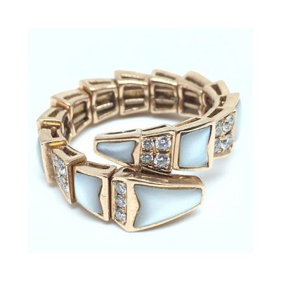 BGL-AN997029特殊版贝壳间镶钻蛇戒（客版）