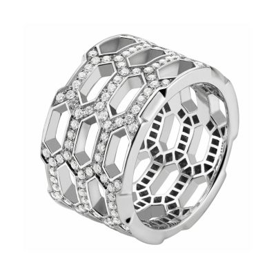 BGL-AN857726蛇蜂巢扁平版镂空戒指18#