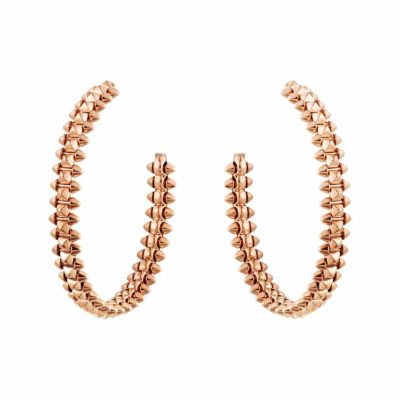 KDY-B8301416尖锥铆钉耳环C形半圆形耳钉