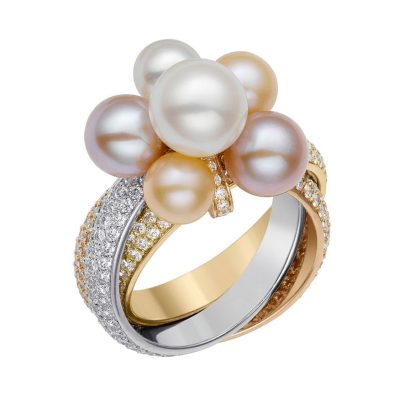 KDY-N4984264珍珠三环分色戒指
