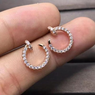 KDY-钉子耳钉满钻耳环