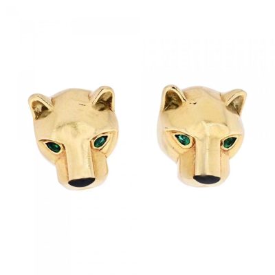 KDY-E453355光金豹头耳环