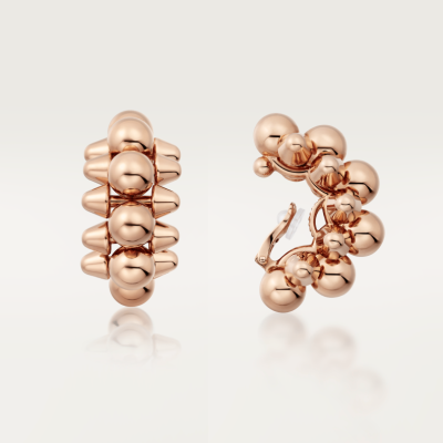 KDY-N8515219尖锥铆钉光金半圆形短耳夹