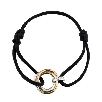 KDY-N49646352三环三色手链光金圆环