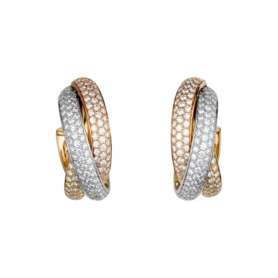 KDY-N8049200满钻三环三色耳环