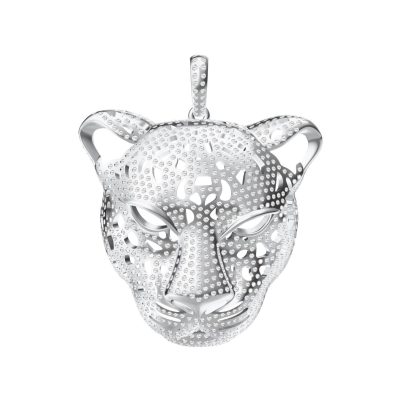 KDY-N349643满钻镂空豹子头吊坠