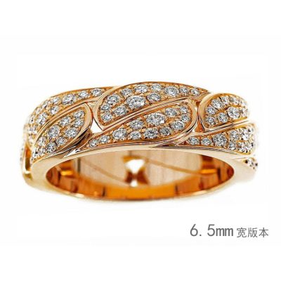 KDY-N9463448 6mm窄版香焦皮条戒