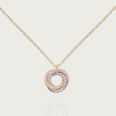 KDY-B7224808三环三色单排钻圆环吊坠