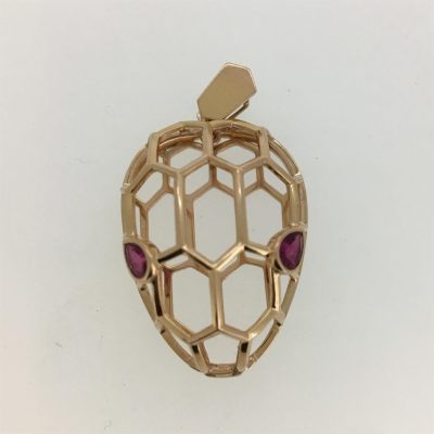 BGL-209412镂空光金蛇头客版变异款吊坠