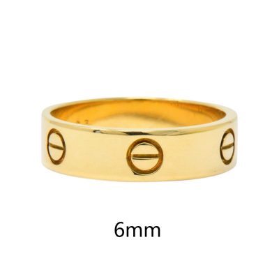 KDY-N5292322光金直条罗丝戒宽6mm