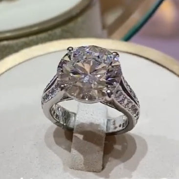 KDY-N184333交叉四爪3.57ctY臂戒指 21.5#