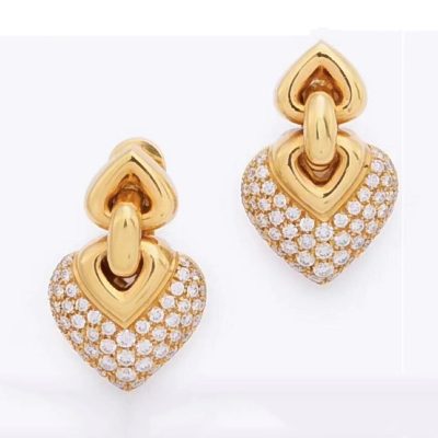 KDY-16712满钻双心耳环耳拍