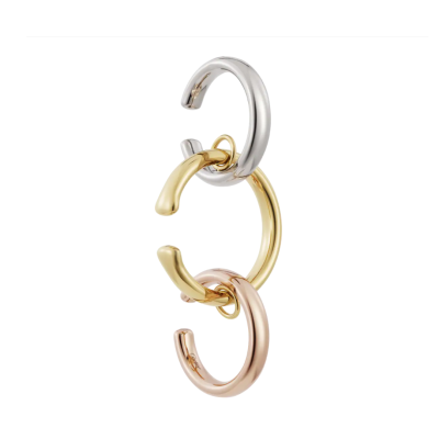 KDY-B8301480单边分色三环耳骨夹一款多戴耳环