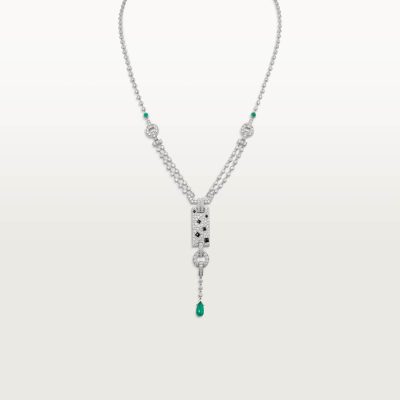 KDY-H7000741活动满钻豹纹玛瑙项链