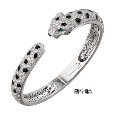 KDY-N6717517圆洞款满钻 玛瑙豹子直身手镯