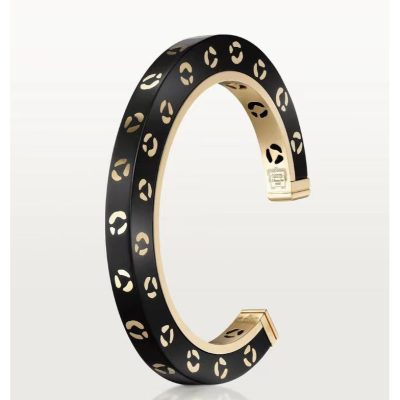 KDY-B黑玛瑙方形花纹开口手镯