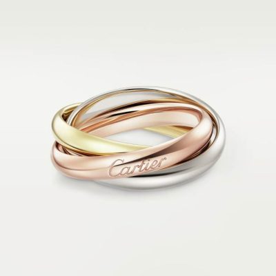 KDY-B4234200中号光金三环三色戒指