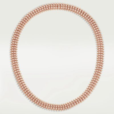 KDY-N7424464宽9.2mm双排满钻金字塔尖锥项链