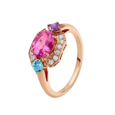 BGL-AN860115蛋形石围石1+2剑脊直臂戒指